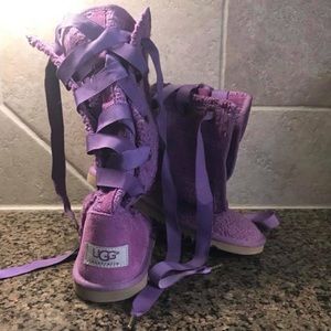 UGG Heirloom Lace Up Girls Boots